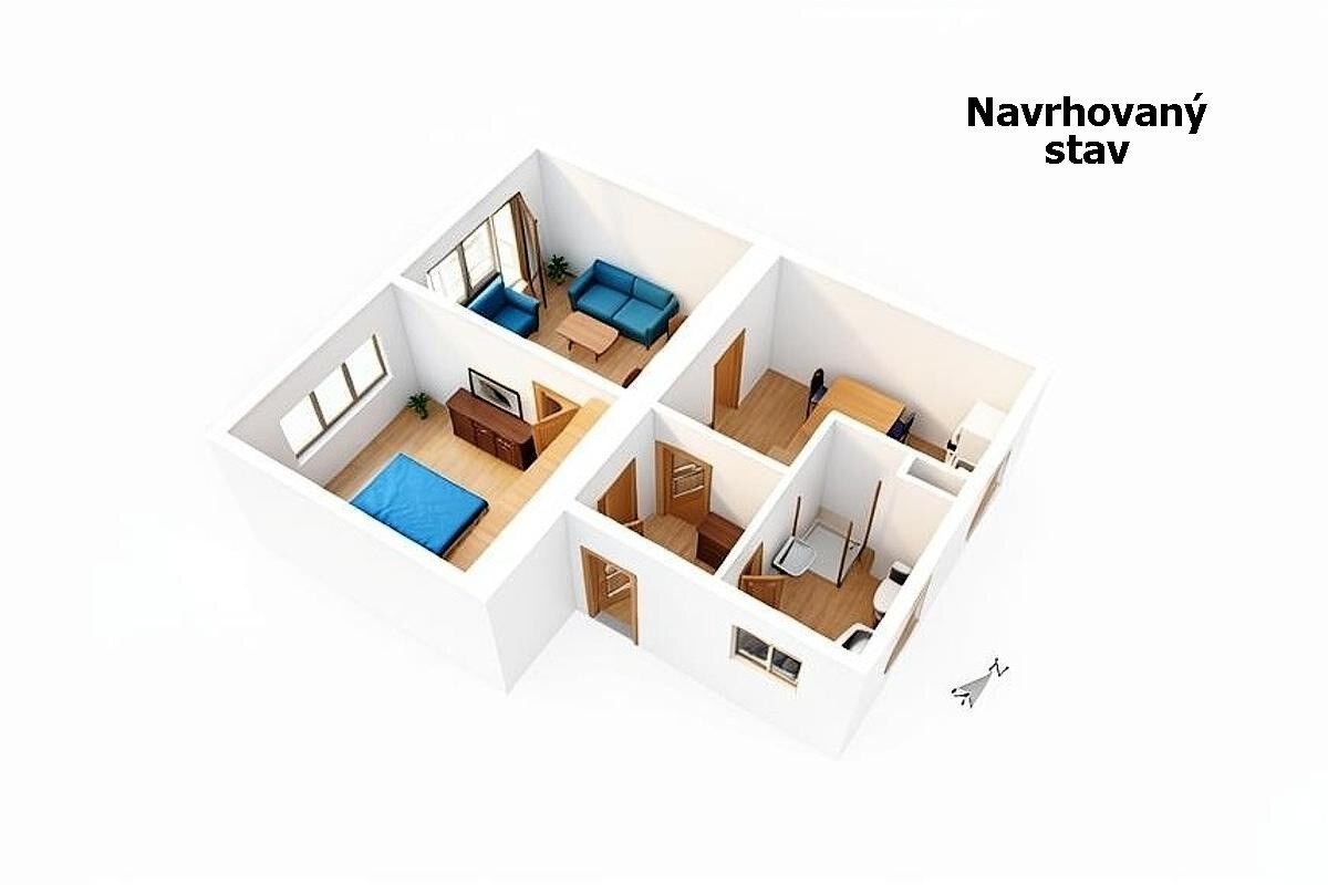 NA PREDAJ: 2-izbový byt s balkónom na Sídlisku I – ideálny na rekonštrukciu